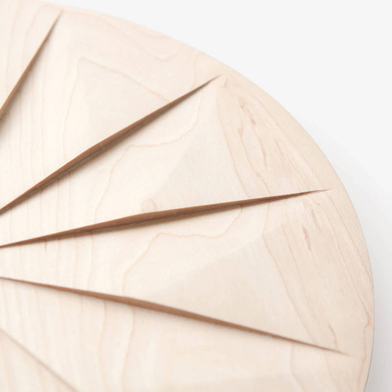 Kikker Populair Vacature Houten design klok Shady - handgemaakt - Pana Objects
