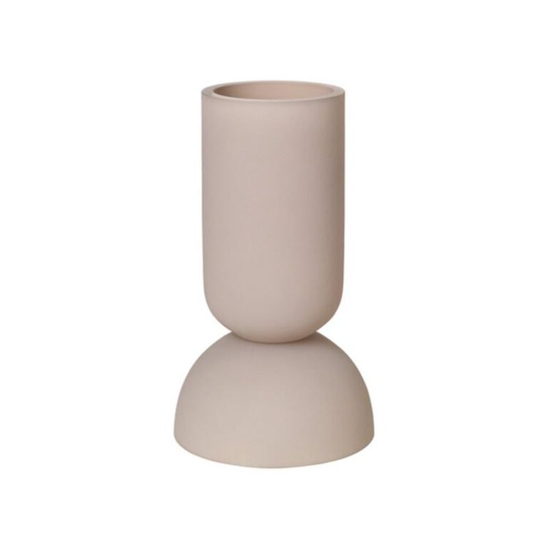 Het M formaat van de handgeblazen Dual design vaas is alleen in crème verkrijgbaar. Ontwerp Kristina Dam.