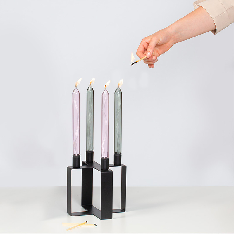 papier Kosten kiespijn Glazen kaarsen (set van 2) - Exclusieve kaarsen - Studio About