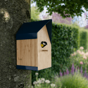 Happy Bird House – Wand vogelhuisje – Bamboe Staal